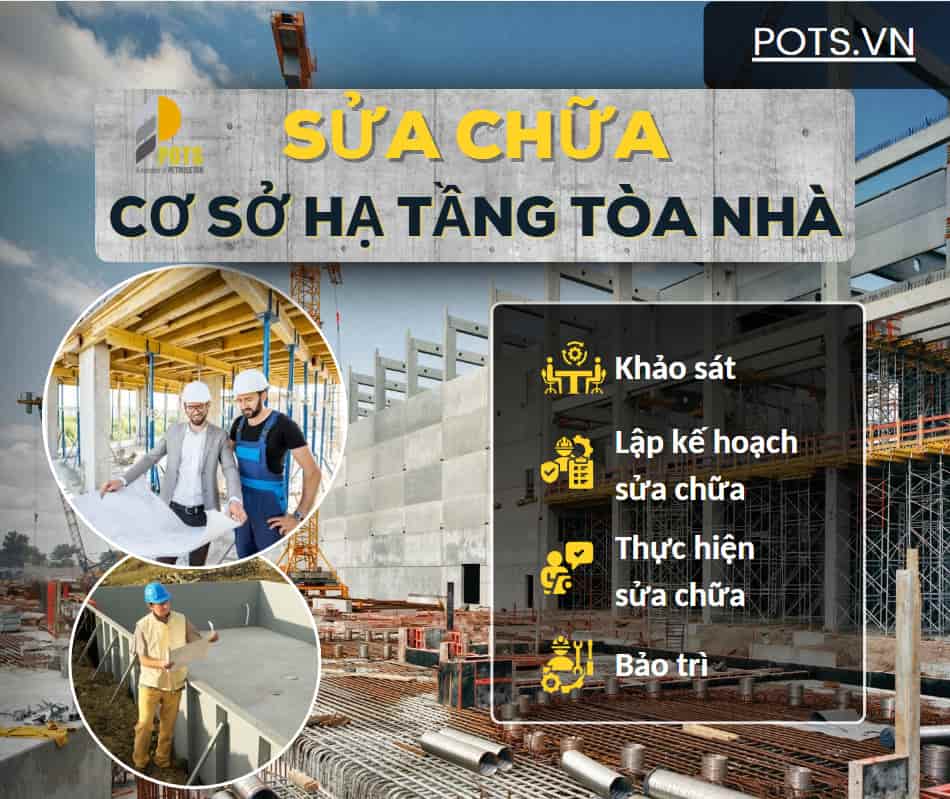 Sửa chữa cơ sở hạ tầng tòa nhà