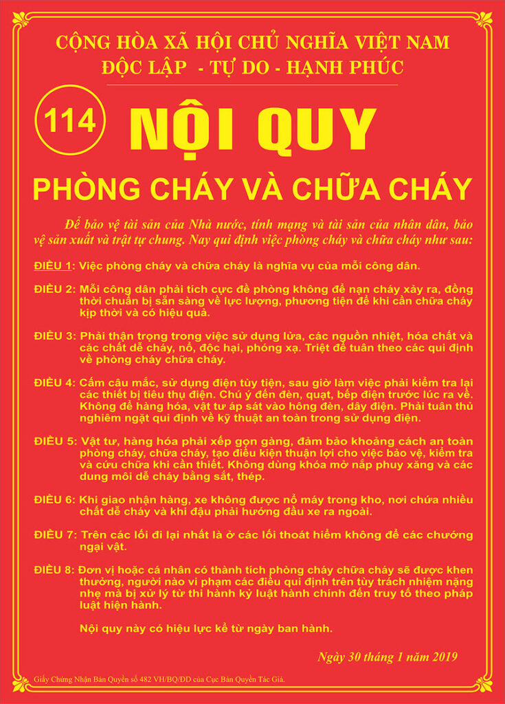 Nội quy pccc