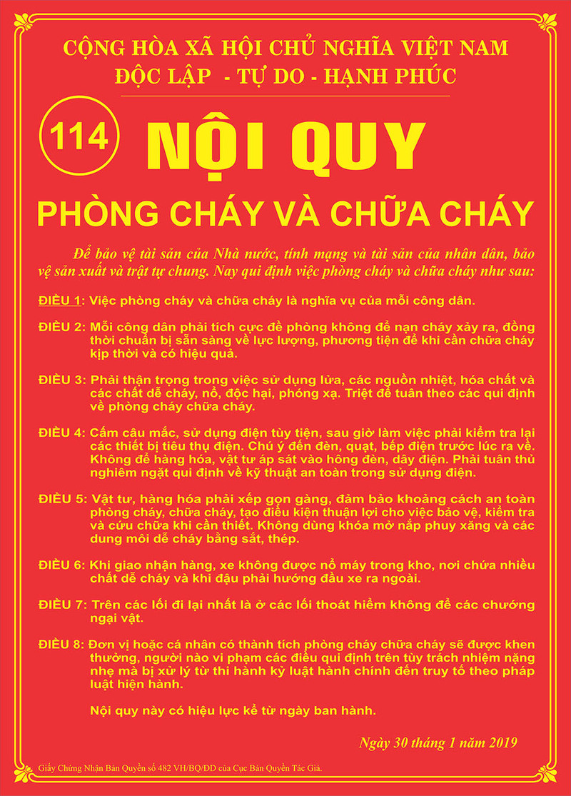 Nội quy pccc