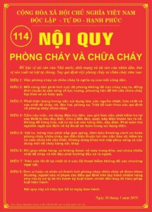 Nội quy phòng cháy chữa cháy