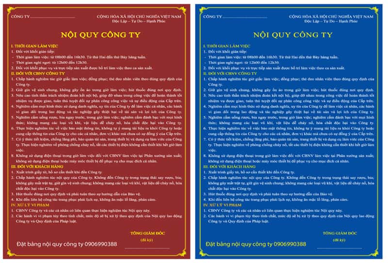 nội quy văn phòng