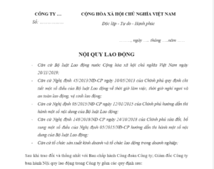 nội quy văn phòng