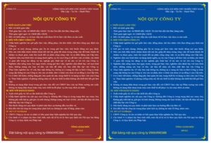 Xây Dựng và Thực Thi Nội Quy Lao Động và Nội Quy Văn Phòng Chuẩn Mực