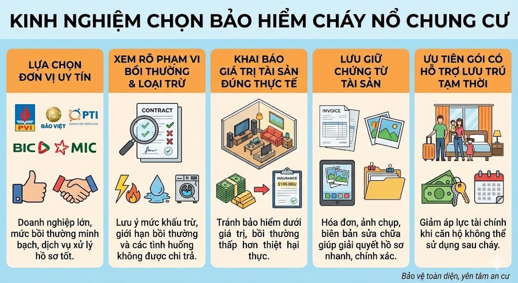 bảo hiểm cháy nổ chung cư