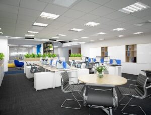 bô trí văn phòng làm việc