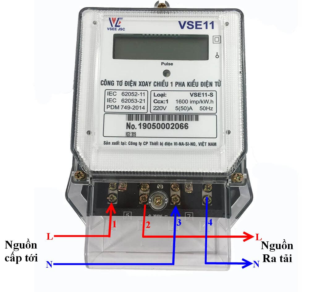cách lắp công tơ điện