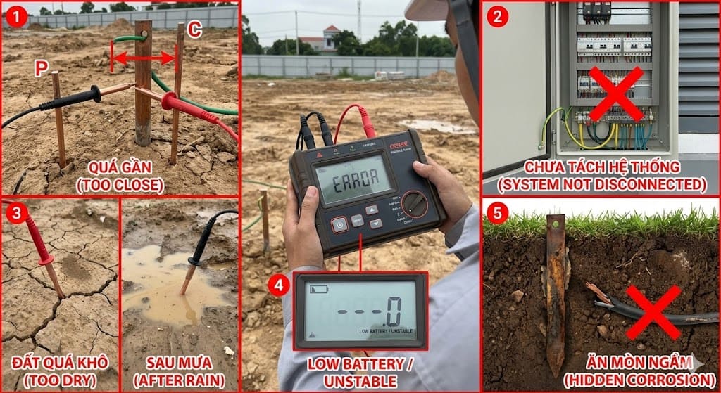 Phương Pháp Đo Điện Trở Chống Sét