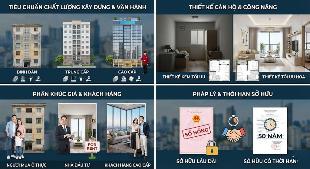 Phân Loại Căn Hộ Chung Cư: Các Loại Phổ Biến & Cách Nhận Biết Đúng Nhất 2 phân loại căn hộ chung cư