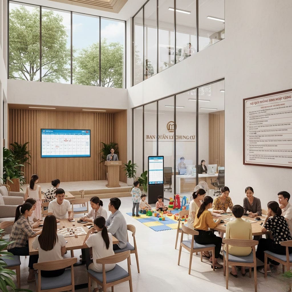 Phòng sinh hoạt cộng đồng chung cư