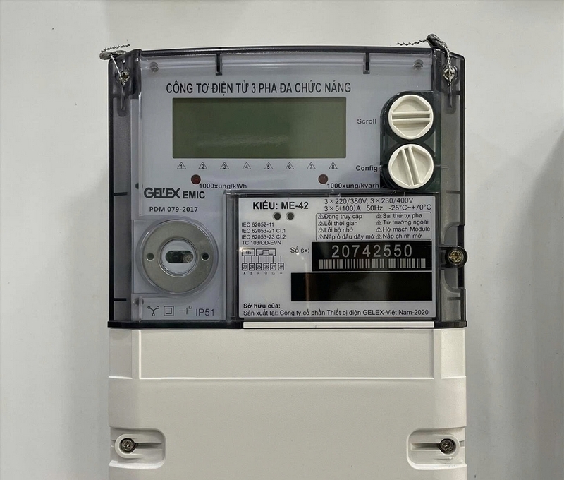 Cách xem đồng hồ điện 3 pha