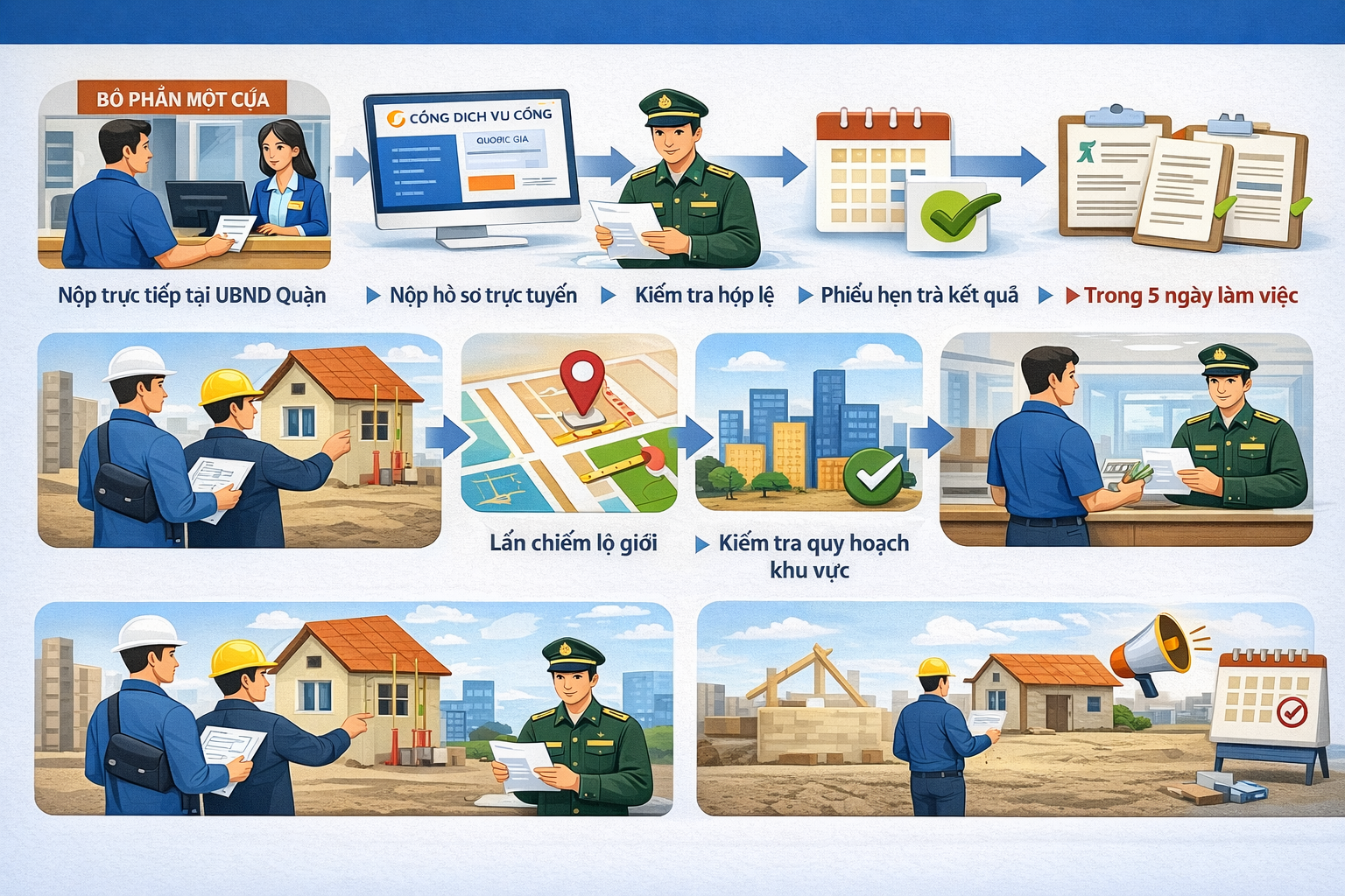 Quy trình thực hiện thủ tục xin sửa chữa nhà chi tiết